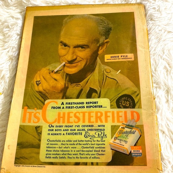 LIBERTY MAGAZINE March 1944 VINTAGE WORLD WAR 2 Advertisements photos GUC - Picture 10 of 13